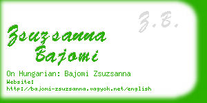 zsuzsanna bajomi business card